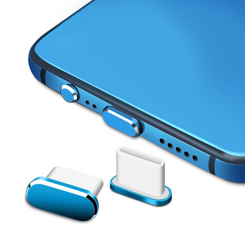 Metal Type-C dust Plug USB Charging Port Protector Penutup Colokan Anti Debu Untuk Antarmuka Telepon Tipe C