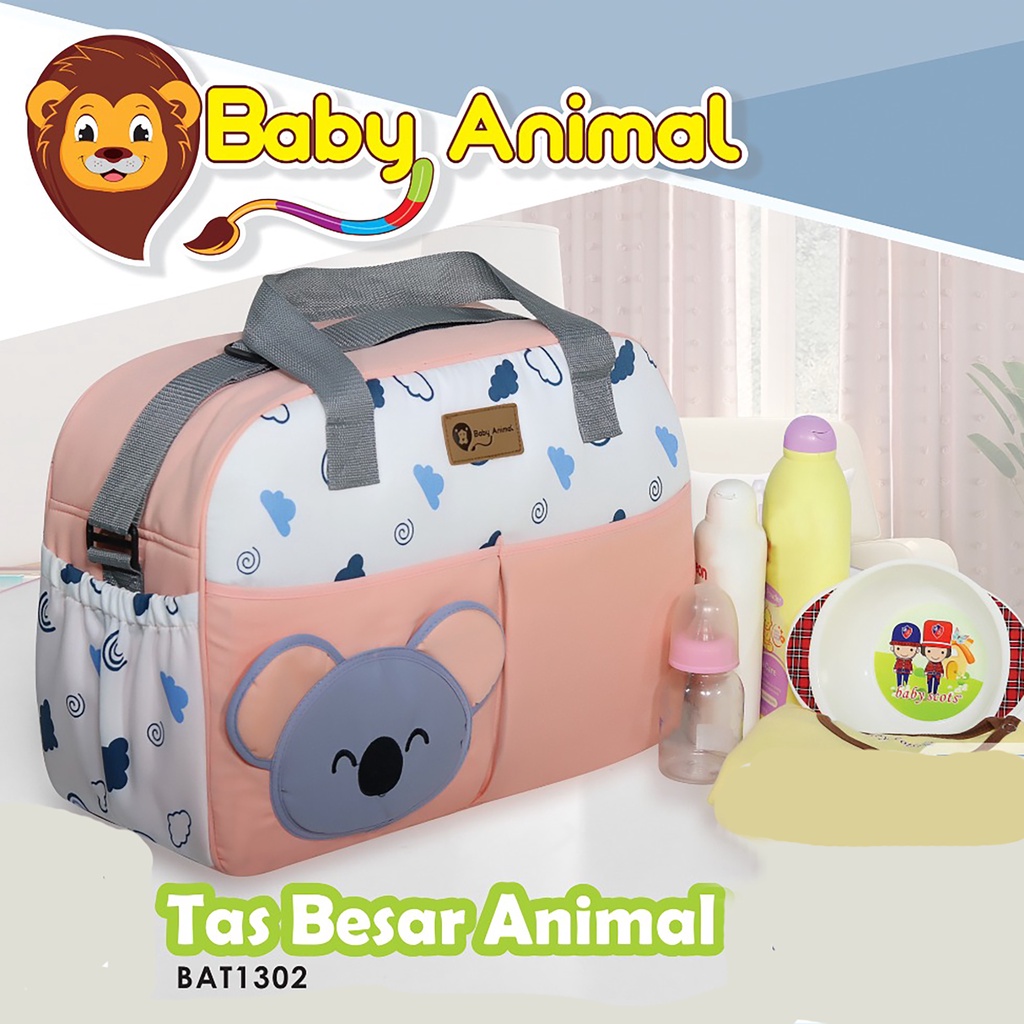 Tas Bayi Besar Popok Diaper Bag Baby Scots Animal Koala BAT 1302