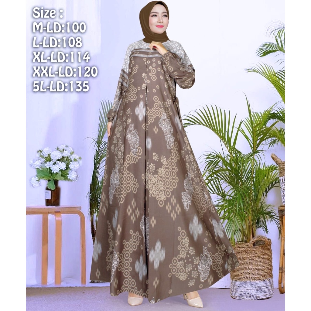 Gamis Silk Ukuran Jumbo LD 120 // realpict dan sesuai deskripsi