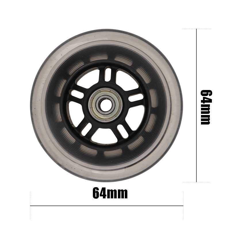 4pcs/set Grosir Roda Inline Skate Sepatu Roda Wheels Inline Skate Roller Skating Wheels Roda Sepatu Roda Karet Ban Sepatu Roda+Bearing Roda Nyala Semua 64mm