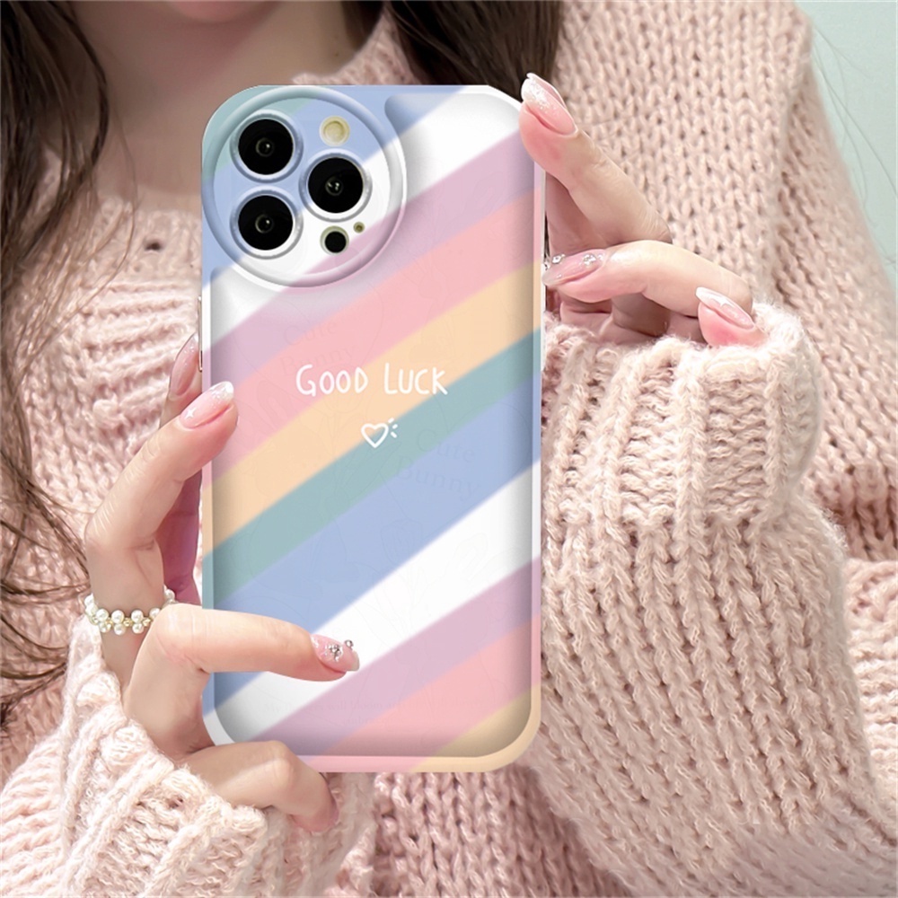 Soft Case VIVO Y02 Y16 Y22 Y35 Y21 Y21S Y21T Y33T Y33S Y17 Y15 Y12 Y11 Y20 Y20S Y12S Y12A Y91C Y1S Y95 Y93 Y50 Y30i Y15S Y15A Rainbows Lucu Care Bears TPU Bantal Udara Phone Cover