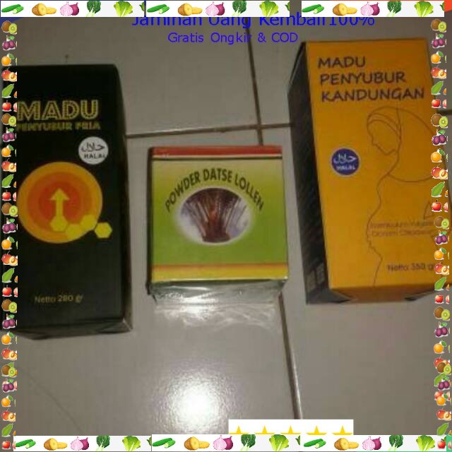

Paket Madu Penyubur Plus Serbuk Kurma || Mempercepat Program Kehamilan Promil