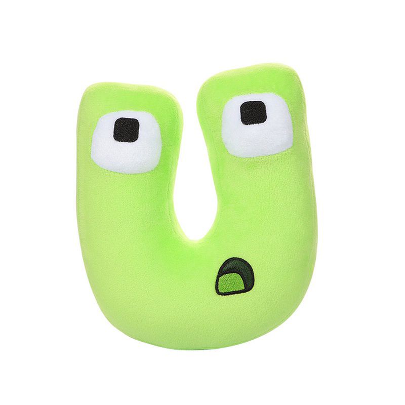 [ Bahan Plush/Yelvo ] Mainan Boneka Bantal Desain 26 huruf Alfabet Lore ukuran besar