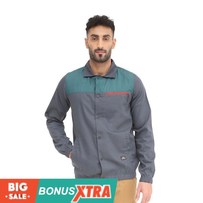 Jaket Eiger BARCELOS COACH JACKET Black Hitam 91000 8131 Original Bdg