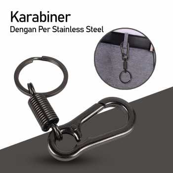 [KMZ] Karabiner dengan Per Stainless Steel