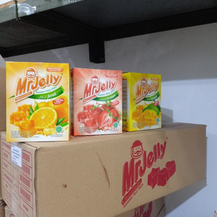 

mrjelly per karton isi 12 show box @12 sachet - Strawbery