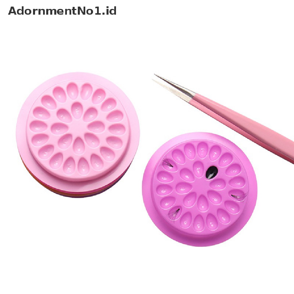 [AdornmentNo1] Eyelash Glue Stand Holder Eyelash Extension Supply Perekat Pallet Alat Plastik [ID]