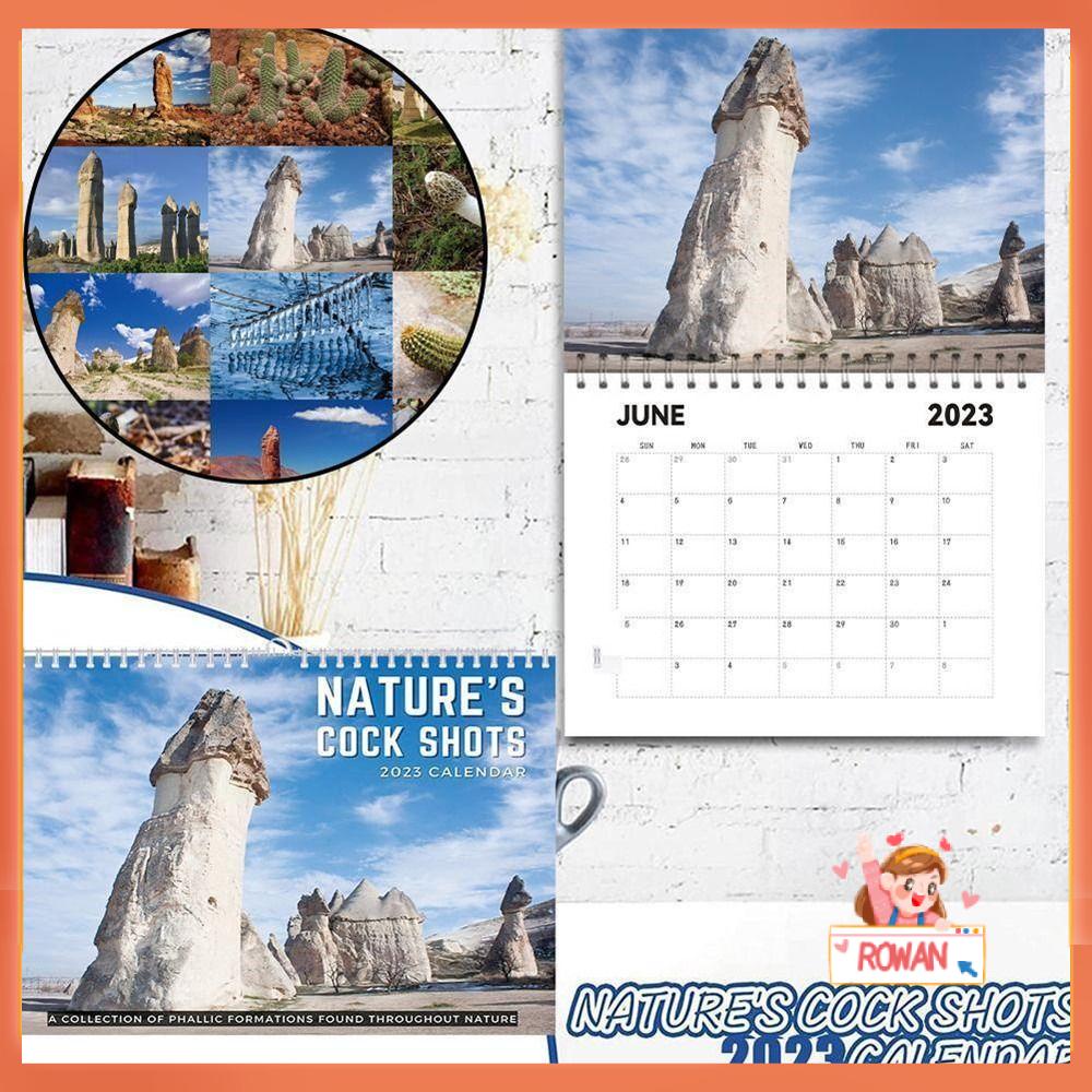 R-flower 2023kalender Lucu Hadiah Tahun Baru Makhluk Perencanaan Waktu Kalender Dinding Gag Hadiah Seni Dekorasi Rumah Untuk Teman