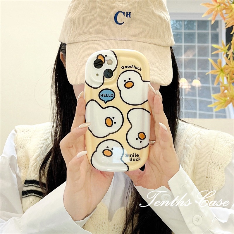 REDMI Casing Redmi12 A+12C 10C 10A 10 9T 9C 9A Note12 11Pro+11 11s 10s 10 9 9s 8 Pro Mi11LitePoco X3 Pro NFCSmile Duck Phone Case Silicon Cover