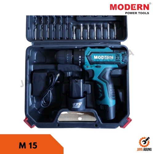 MODERN M15 BOR BATERAI TEMBOK BATRE / CORDLESS DRILL M 15
