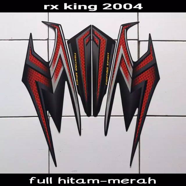 Striping    yamaha rx king 2004 hitam merah striping rx king
