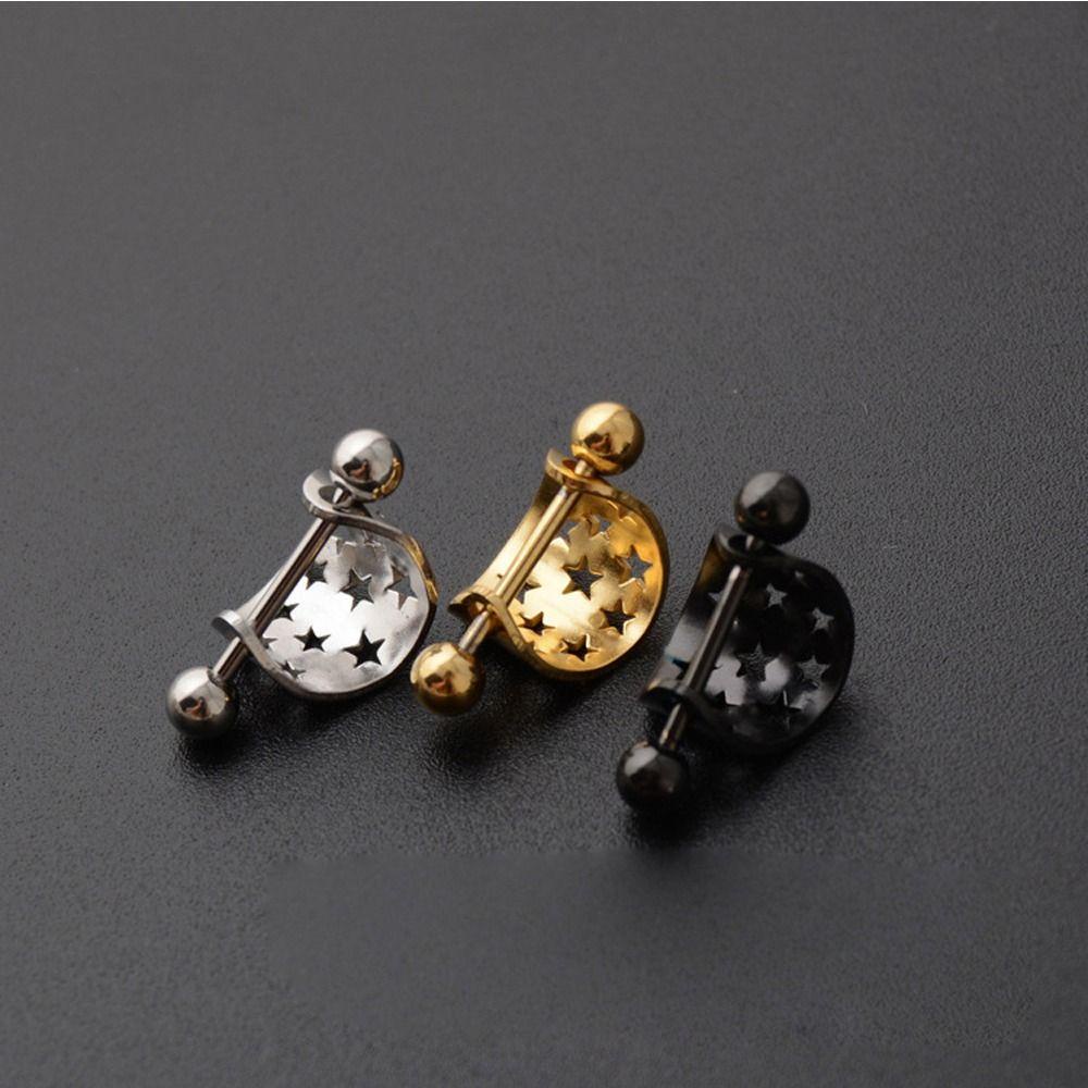 Mxbeauty Anting Wanita Kepribadian Serbaguna Ear Studs Stainless Steel Bintang Fashion Perhiasan Gadis Hadiah Anting Gaya Korea