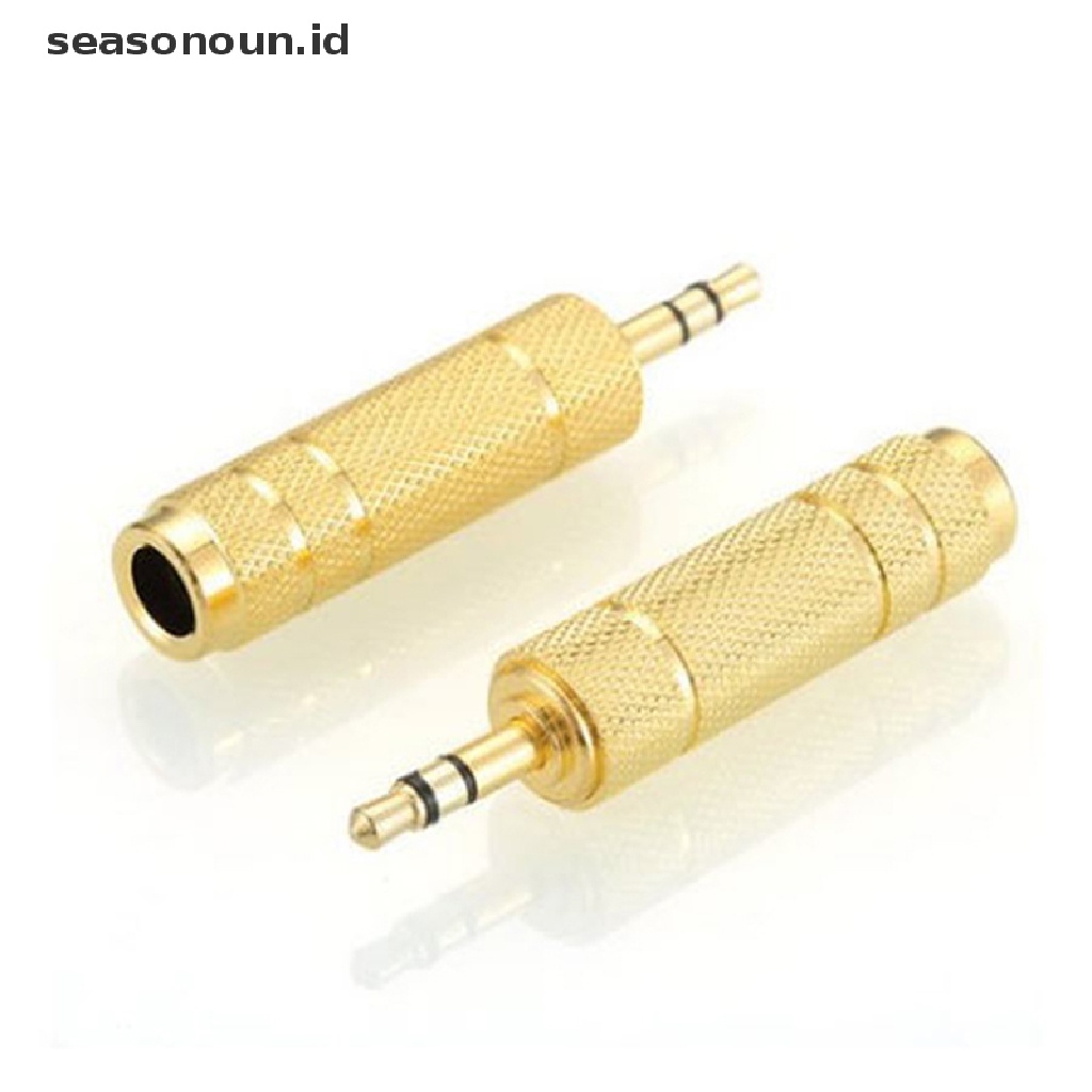Seasonoun 3.5 Ke 6.5 Konversi Head Plug Konverter Piano Elektrik Adaptor Audio Stereo Jack Converter Mikrofon Kabel Audio Adaptor Male To Female.