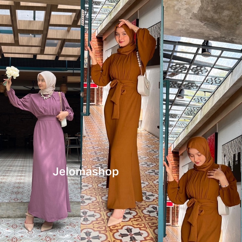 Terbaru ✨ Homedress Muslim Arum Gamis Gamis Busui Friendly Gamis Bhn Cringkle Airfllow Ada✅ / Nazare