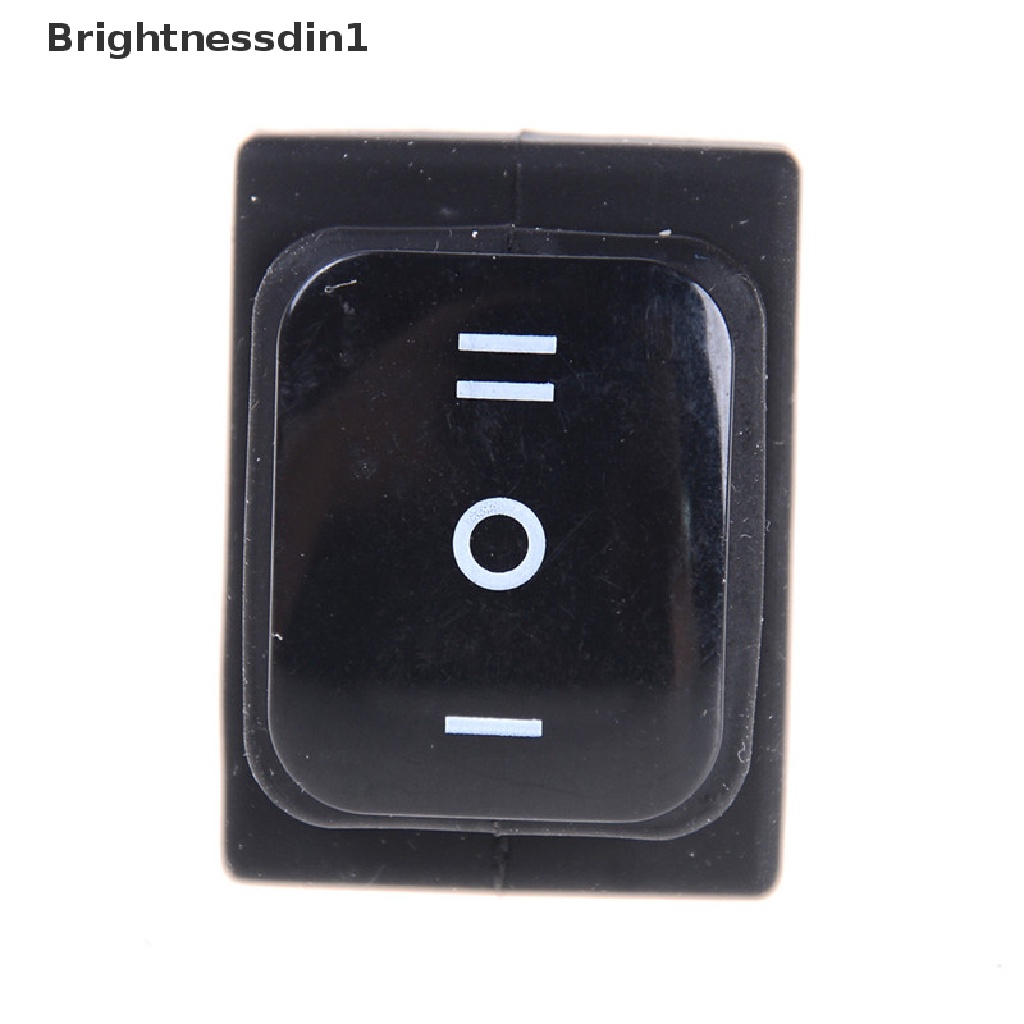 [Brightnessdin1] 12v Hitam Waterproof 6Pin DPDT Self Locking Rectangle Rocker Switch Butik