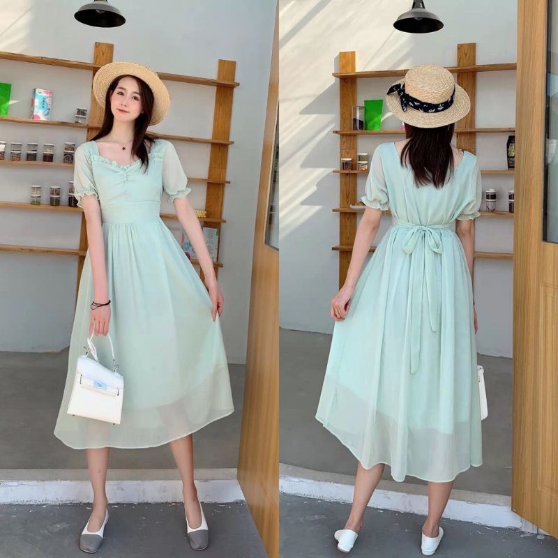 ilook | Dress Twenty | Dres Simple Midi | Gaun Cantik Korean Style