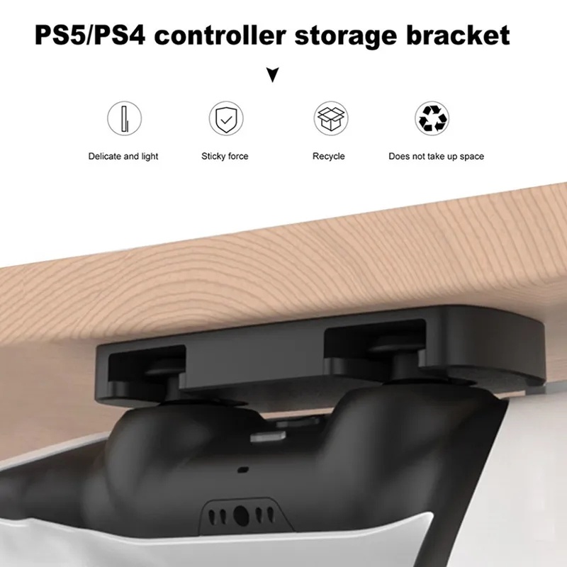 Self-adhesive Game Controller Storage Rack Portable Game Controller Rak Penyimpanan Gantung Cocok Untuk PS5/Gantungan Penyimpanan 4gagang