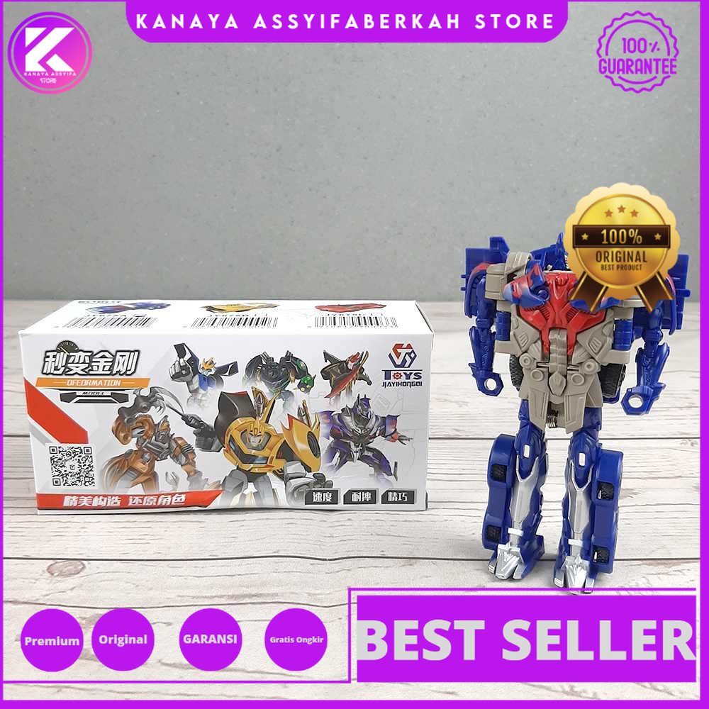 JIAYIHONGQI Mainan Mobil Mobilan Anak Action Figure Transformer Robot Car - JY675A