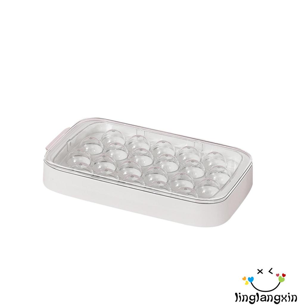 Llx-nampan Bola Es Batu Wadah Penyimpanan Box Holder Bin Cube Mold Easy-Release