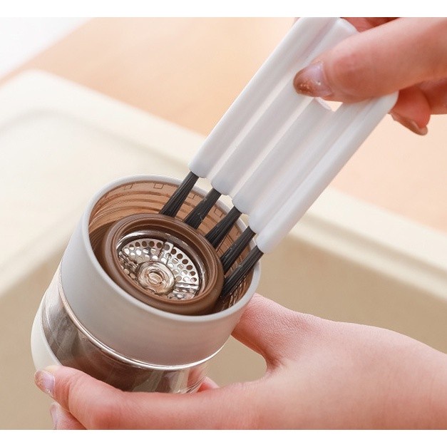 Sikat Pembersih Multi Fungsi Serba Guna Keyboard Tutup Botol Buah