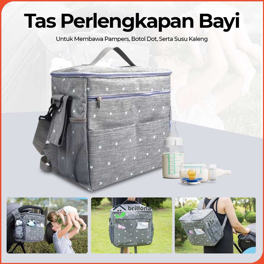 Orzbow Tas Ransel Ibu Botol Susu Bayi Diapers Stroller Bag - A281