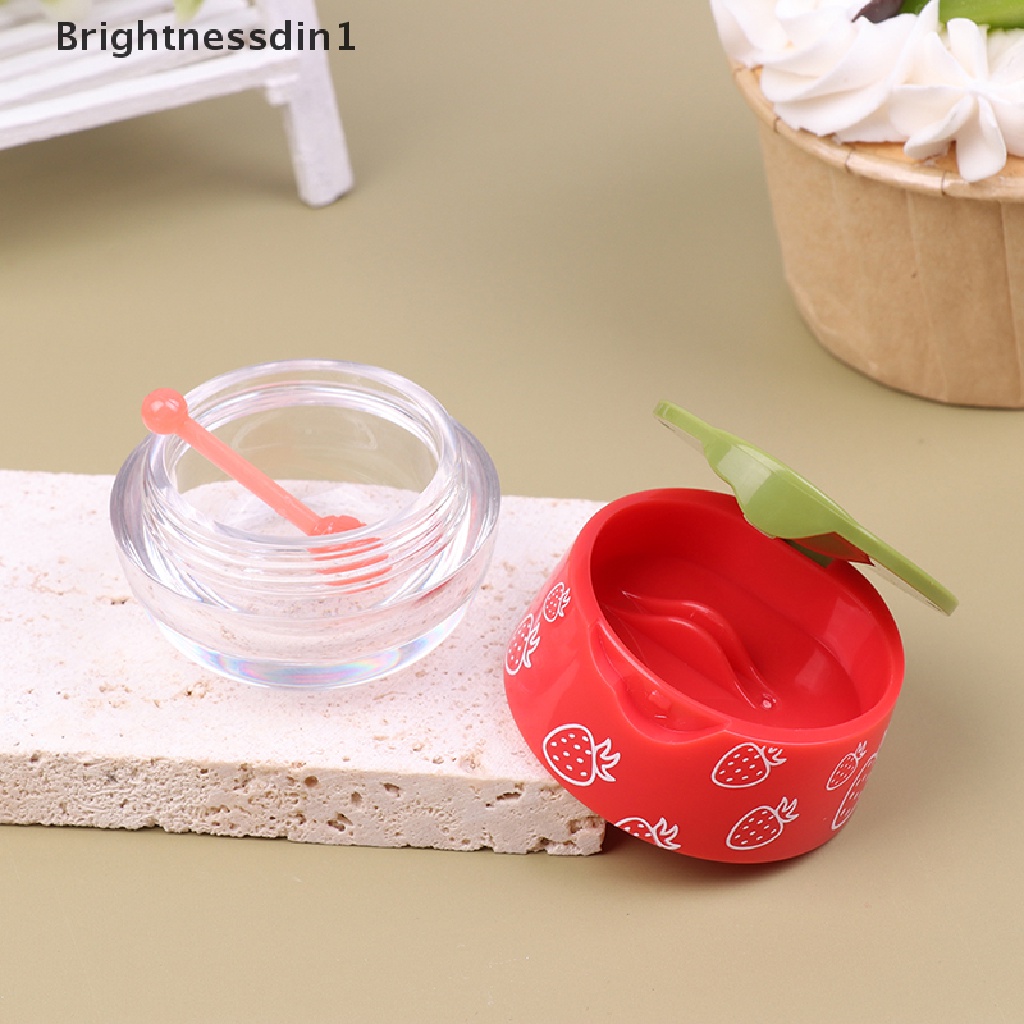 [Brightnessdin1] 1pc Toples Film Bibir Transparan Mini Portable Kotak Makan Siang Botol Bumbu Plastik Butik