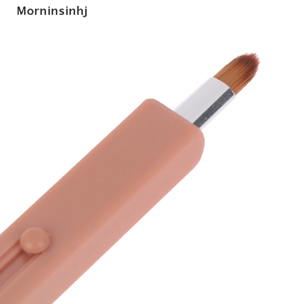 Mornin Portable Lip Brush Kuas Bibir Dengan Protect Cap Retractable Cover Makeup Tool id