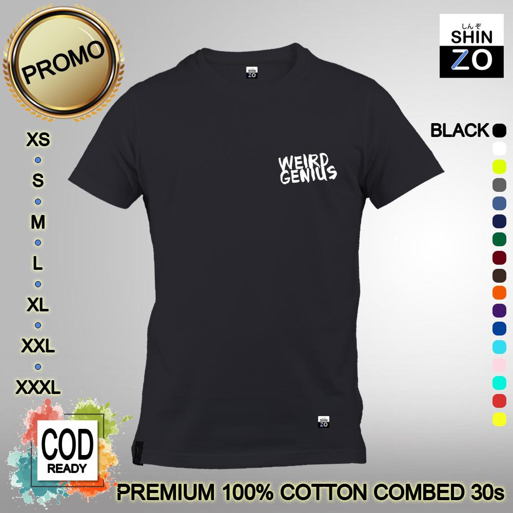 Shinzo Design - Kaos Unisex 17 Warna - T Shirt Weird Genius - Kaos Music Reza Arap Oktovian - Kaos P