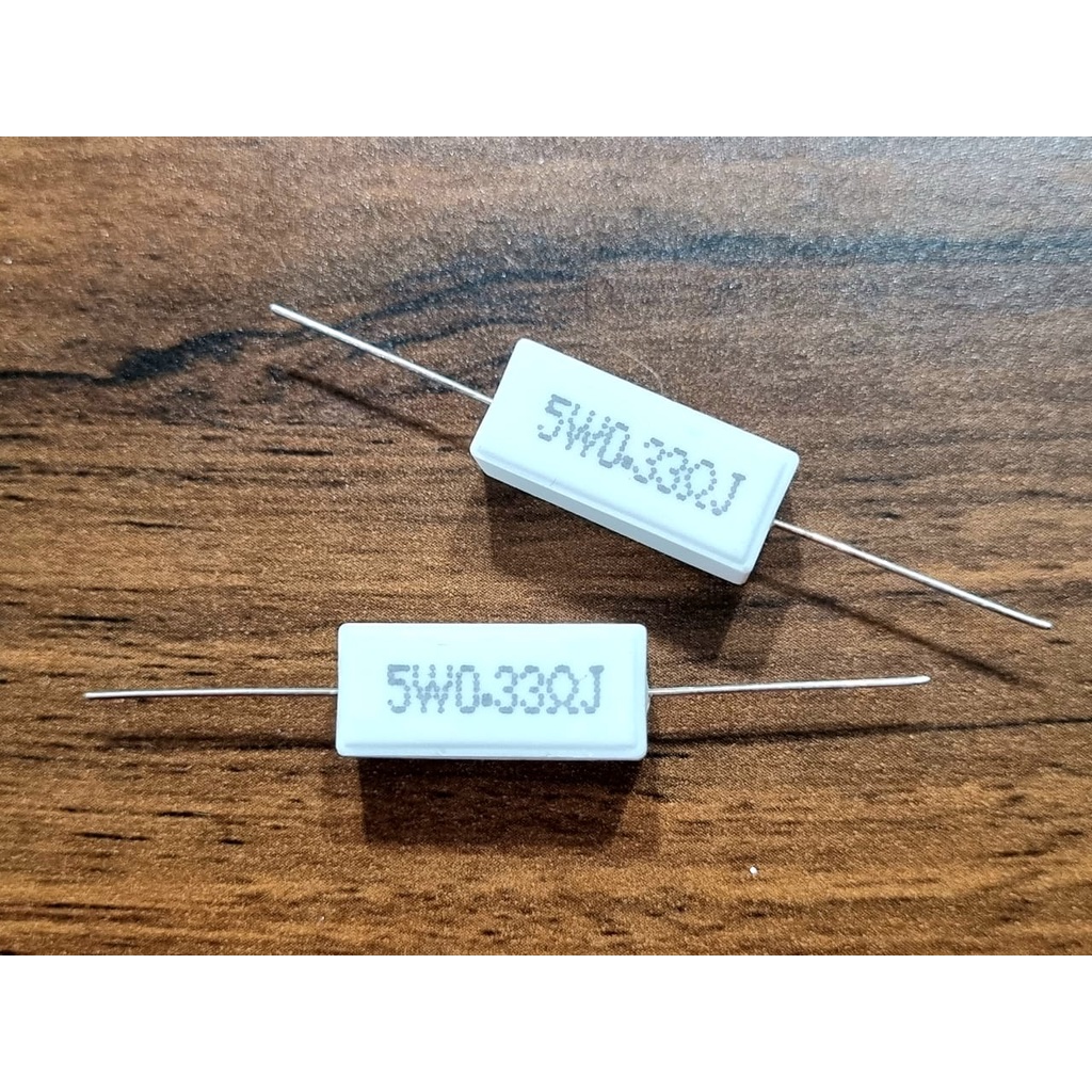 Resistor 5 Watt 5W 0.33 ohm Resistor Kapur 5W 0.33 ohm