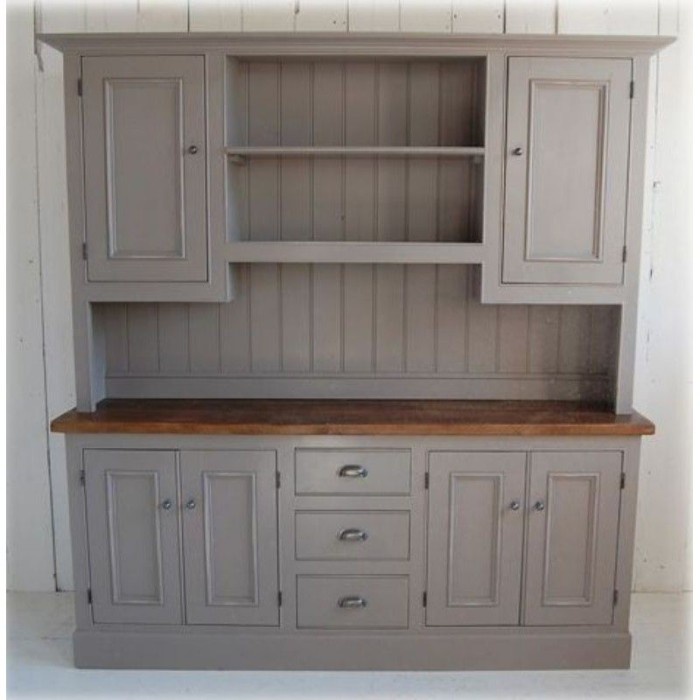 LEMARI DAPUR KITCHEN SET NATURAL JATI KOMBINASI CAT DUCO