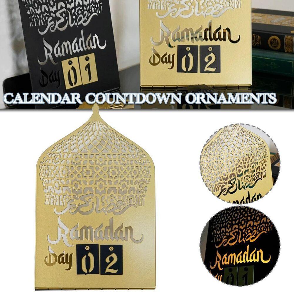 Suyo Eid Mubarak Countdown Calendar Festival Countdown Desktop Ornament Festival Decoration Dekorasi Meja Rumah