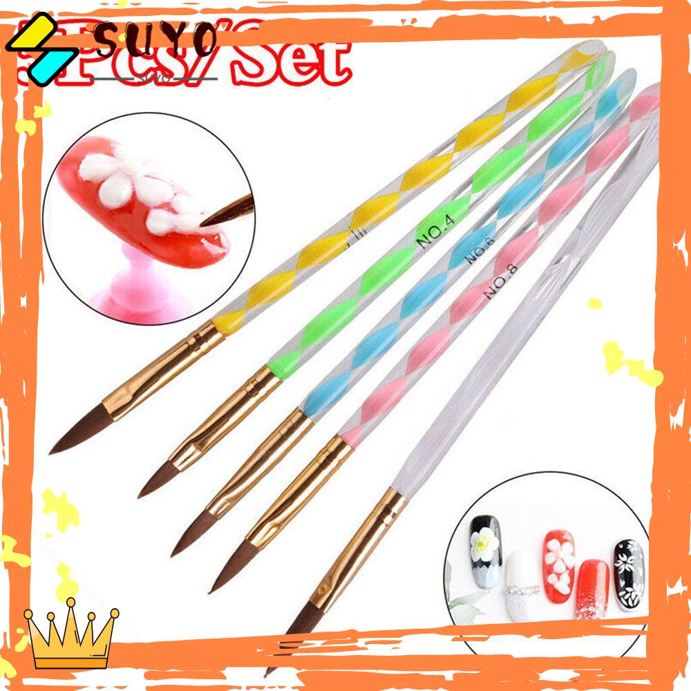 Suyo Kuas Nail Art DIY Polish UV Gel Manicure Tools