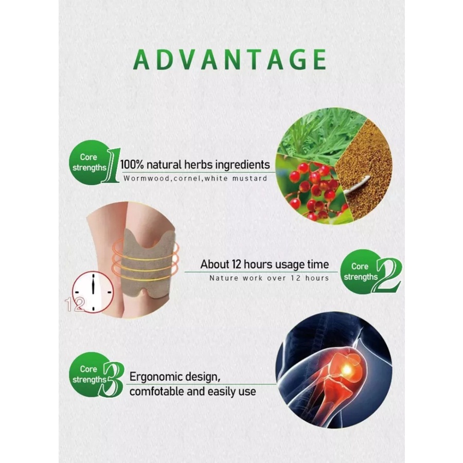 Koyo Herbal Koyo Lutut Herbal Isi 10 Pads - Stiker Plaster Knee Patch Detox Tempelan Pereda Pegal Linu Penghilang Nyeri Sendi Otot Dengkul Pain Relief Alami Cedera Meniskus Radang Sendi Hiperplasia Tulang Ligamen Original