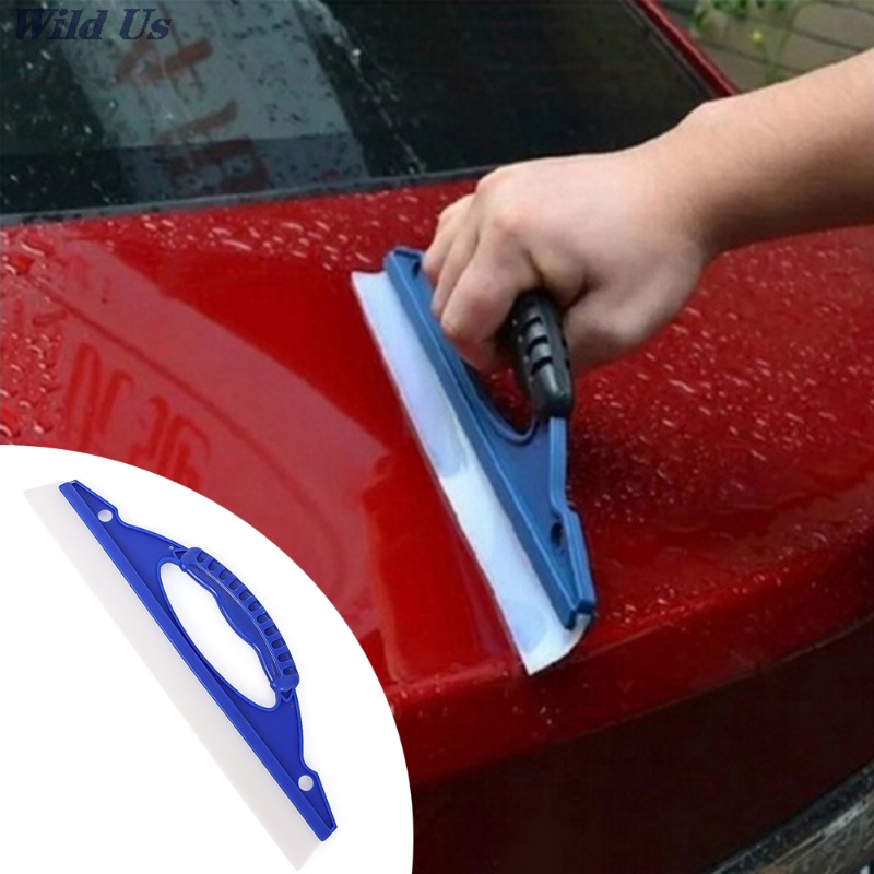 Alat Cuci Scraper Kaca Jendela Wiper Mobil/Auto Cleaning Windshield Wiper Squeegee Drying Soft Silicone Blade Board