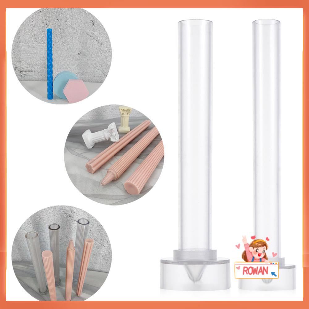 R-flower Candle Mold Perlengkapan Pernikahan Clay Tools Plastic Match Besar Silinder Rib Pembuatan Sabun