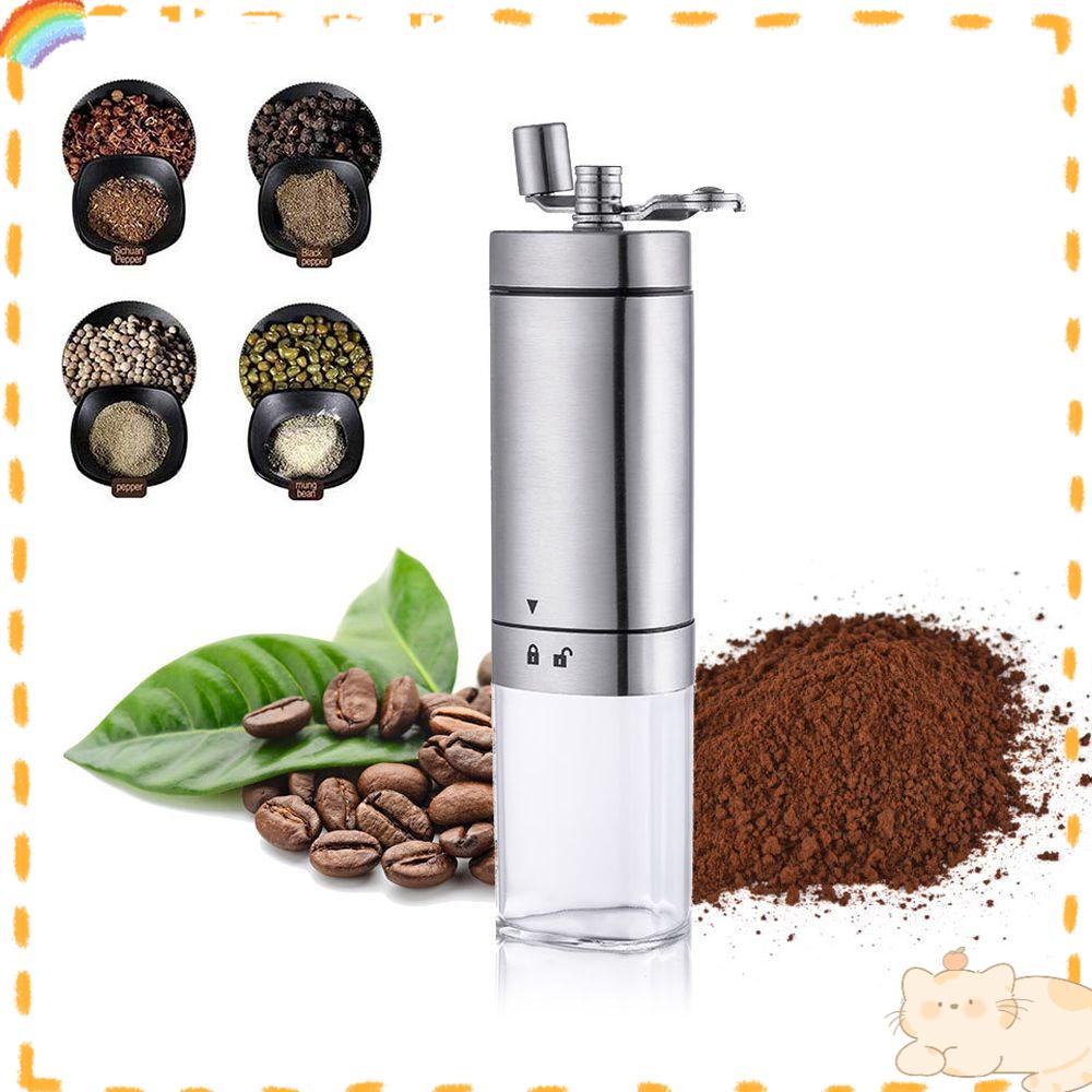 Solighter Manual Coffee Grinder Handmade Alat Penggiling Biji Kopi Bumbu Espresso Stainless Steel