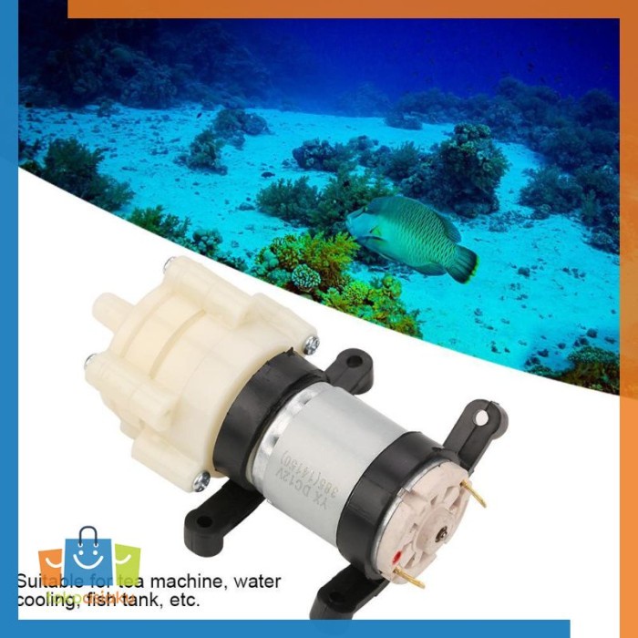 Pompa Air Mini Pompa Sirkulasi Aquarium Ikan 12V
