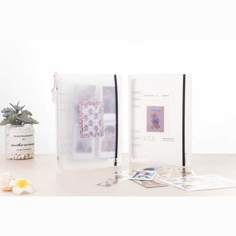 (BISA COD) FTIHSHP MINKYS Binder A5 Photocards Collect Book Postcard Holder - 2021