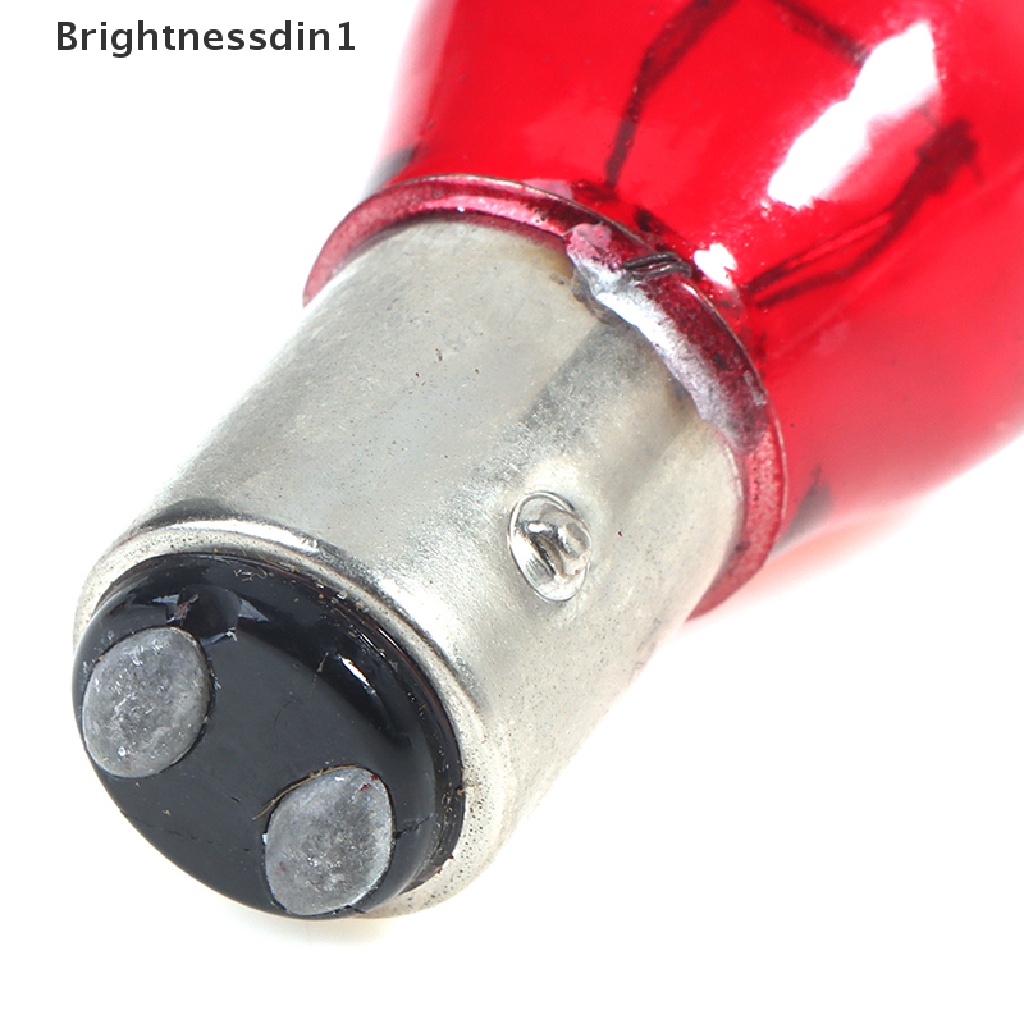 [Brightnessdin1] 2pcs BAW15D Red Rem Stop Tail Light Bohlam Mobil 12V Sein Lampu Peringatan Butik