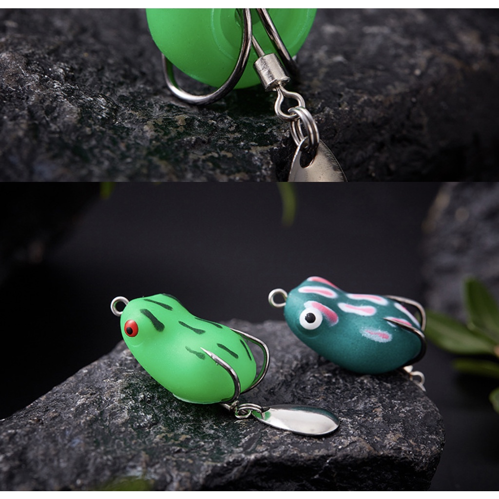 TERBAIK UMPAN PANCING KODOK SOFT BAIT CASTING GABUS BAHAN KARET 3,2CM BERAT 4G FLOATING UMPAN JITU