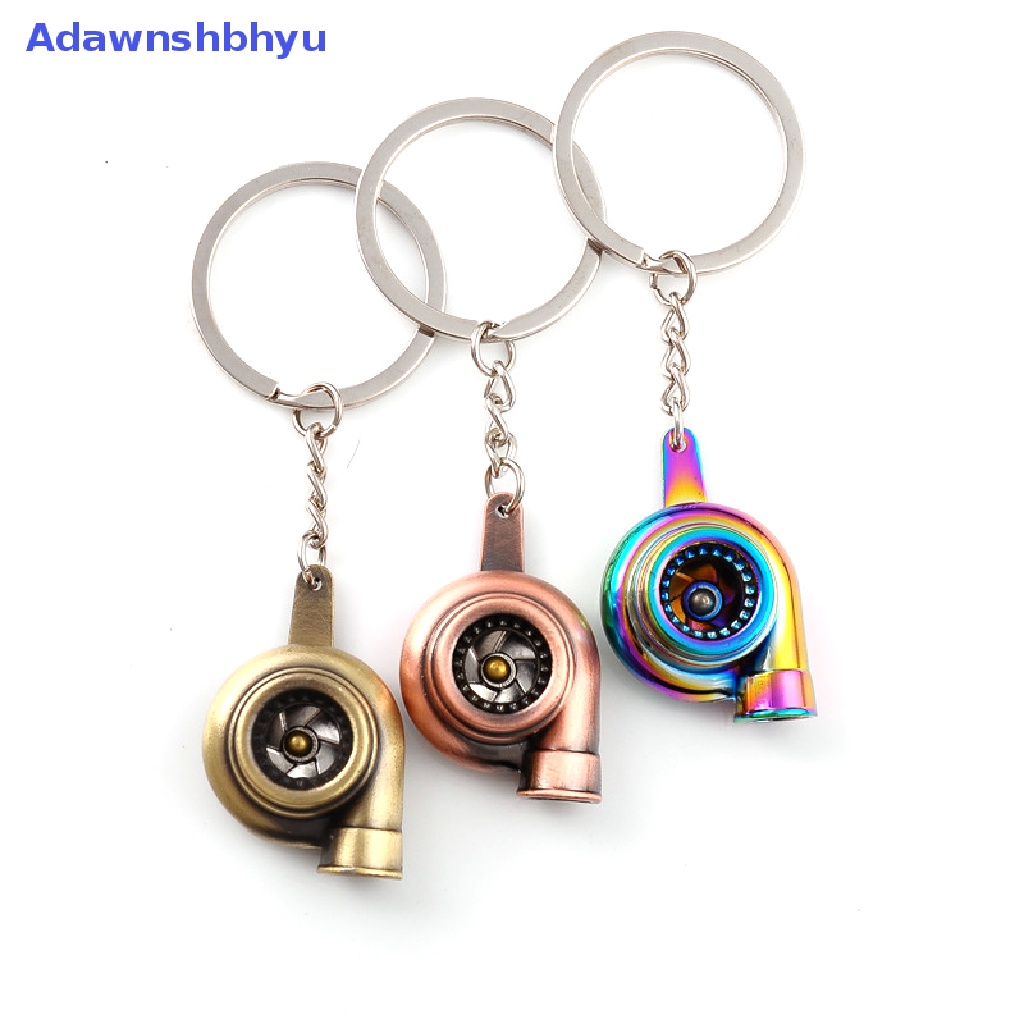 Adhyu Turbocharger Gantungan Kunci Tuas Manual Mobil Metal Keychain Turbo Gear Pendant ID