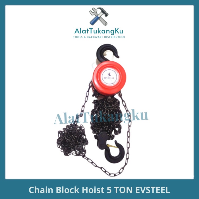 Chain Block Katrol 5 Ton 3 meter EVSTEEL / Katrol Takel Kerekan Manual