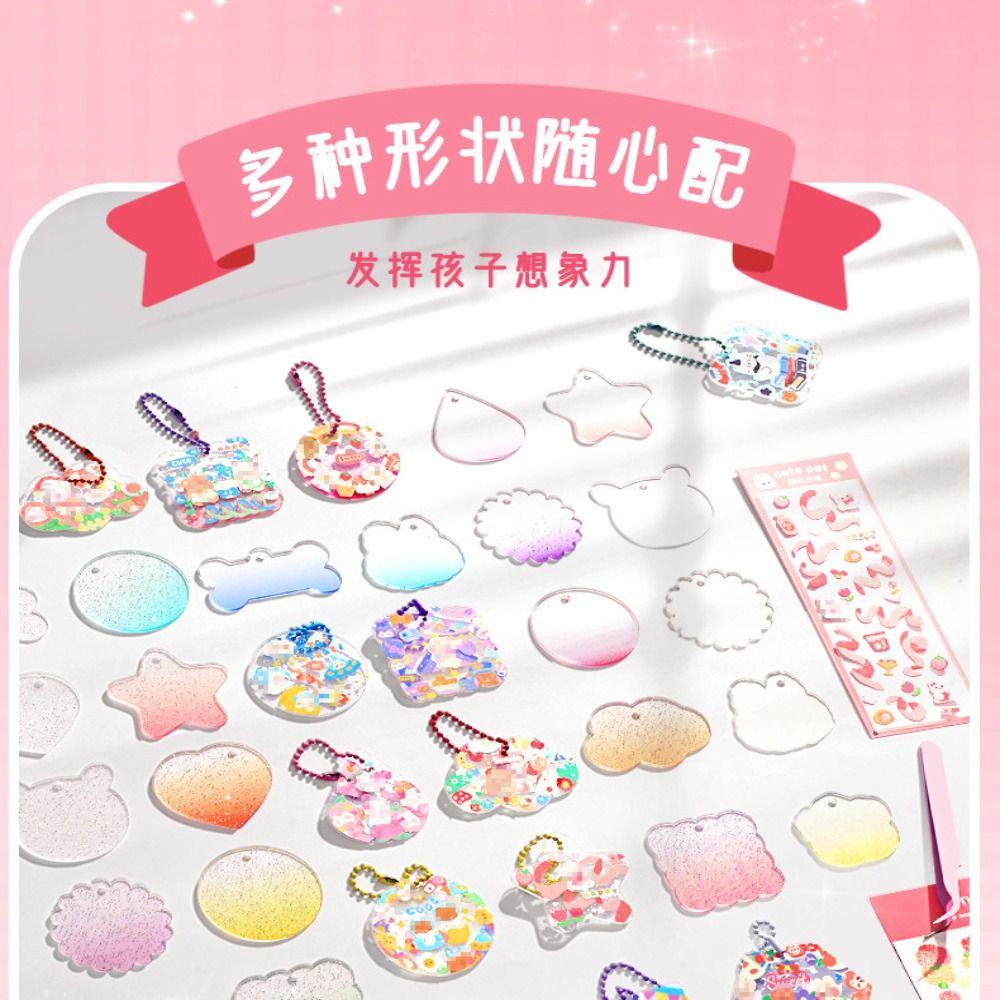 Mxbeauty Guka Stiker Set DIY Warna Mainan Anak Perlengkapan Sekolah Bahan Akun Manual Alat Tulis Anak Sticker Guka Happy Bucket