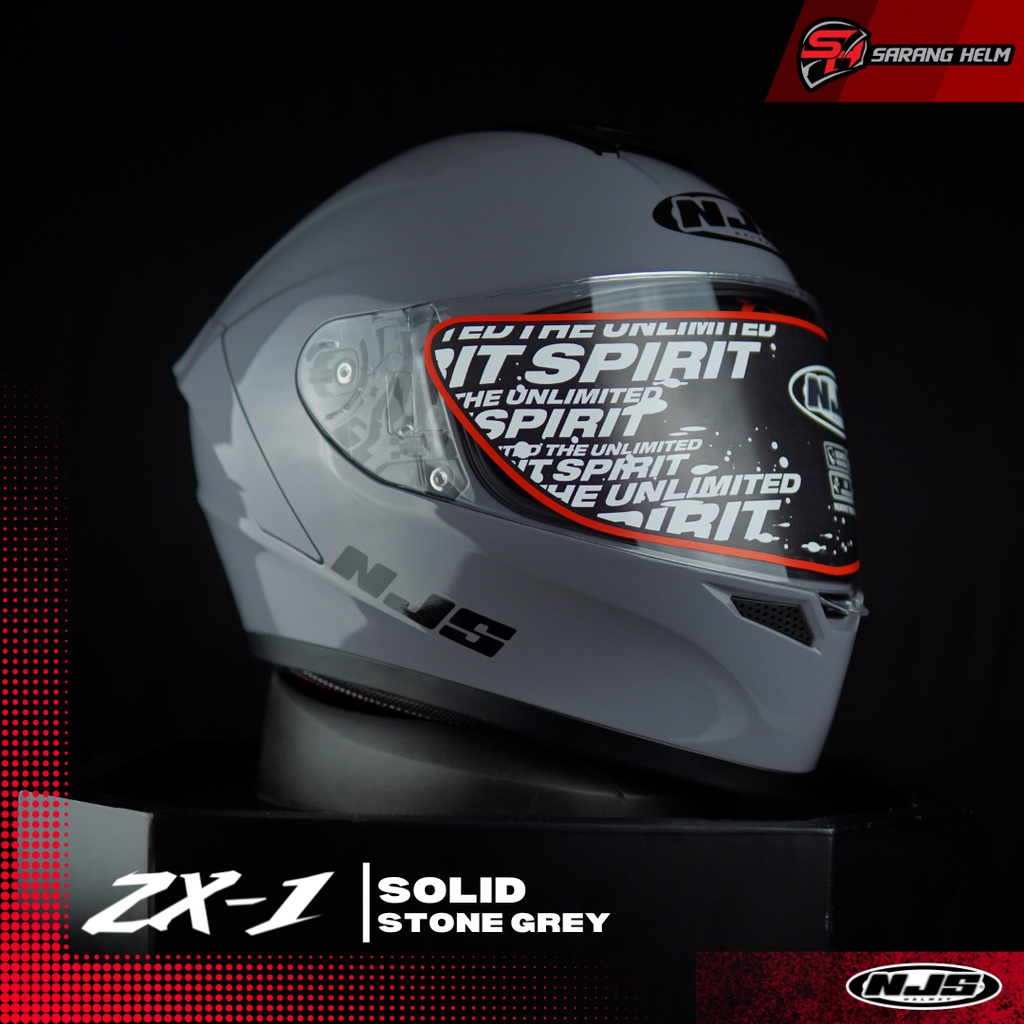 NJS ZX-1 Solid Helm Fullface