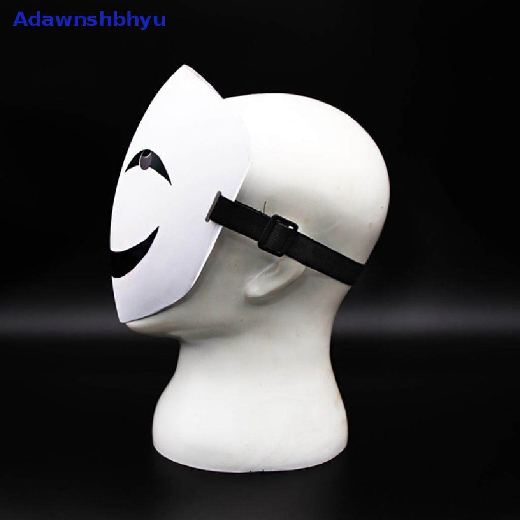 Adhyu Anime Black Bullet Hiruko White Mask Helm Cosplay Kostum Props Hadiah Halloween ID