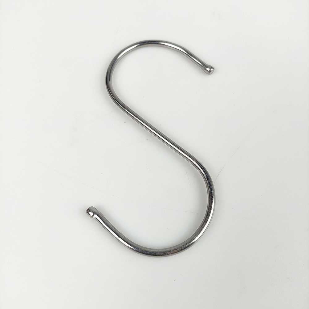 (BISA COD) FTIHSHP Hanger Gantungan S Type Hook Stainless Steel 10 PCS - M127