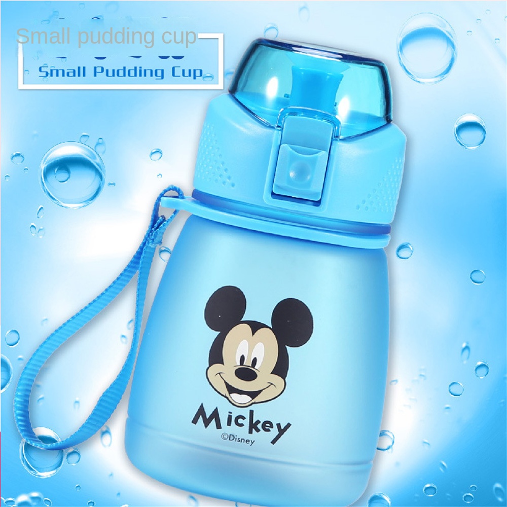 ღ Disney Olahraga Straw Cup 390Ml Anti Bocor Anak Botol Air Kebugaran Minum Gelas Buram Outdoor Perjalanan Kendi untuk anak Hadiah Ulang Tahun Anak-anak