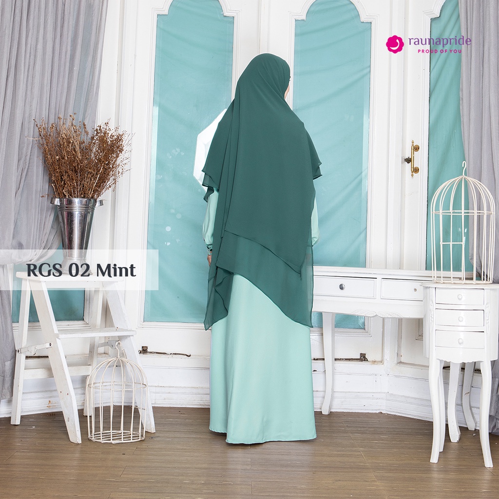 Rauna Gamis Set Jilbab / GS-02 Mint