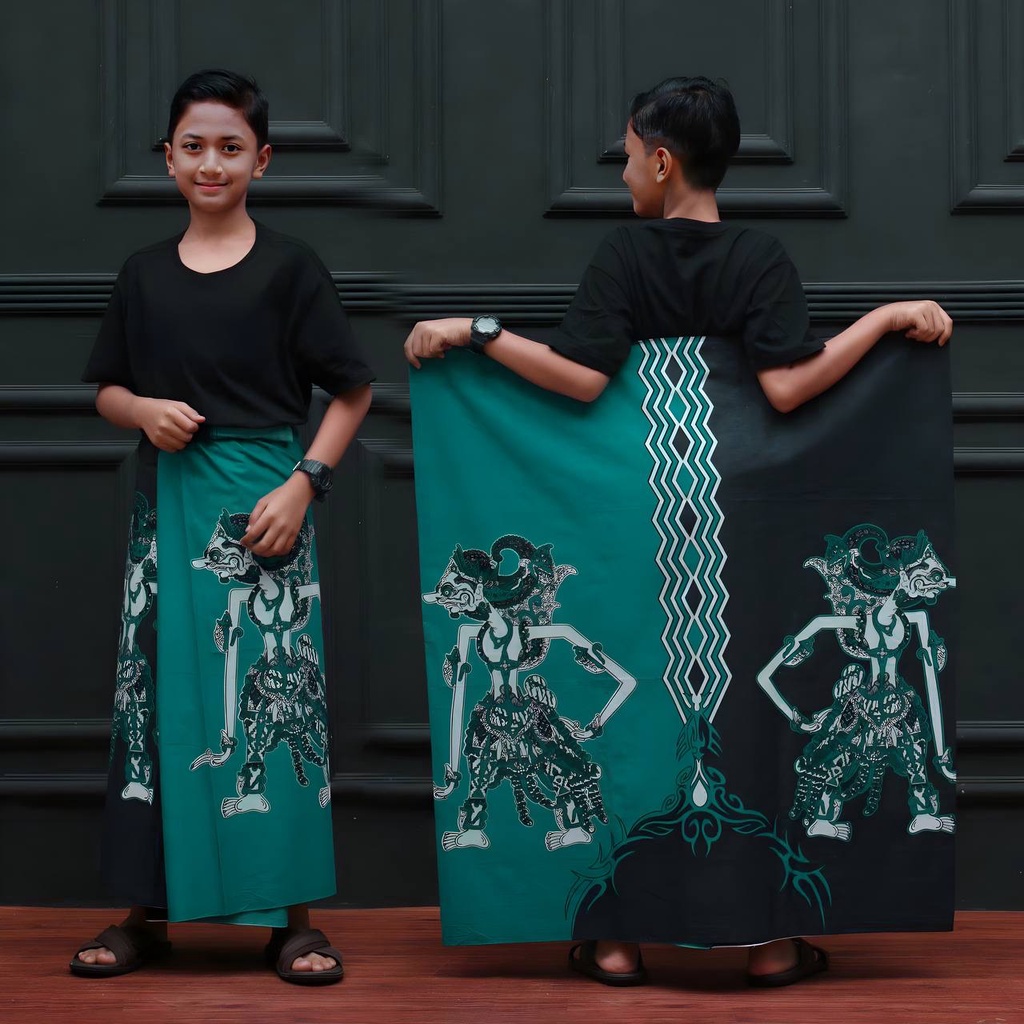 Batikid - Sarung Batik Katun Kekinian Anak SD - Wayang Series