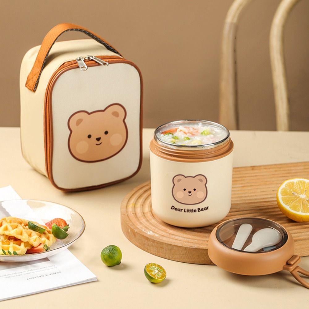 Wonder Breakfast Cup Stainless Steel Peralatan Makan Multifungsi Yogurt Mug Microwave Pemanas Vacuum Flasks